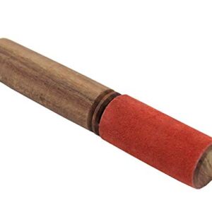 Traditional Tibetan Yoga Hard Wood Singing Bowl leather wrapped Striker Mallet Beater Tool for Meditation, Chakra Healing, Prayer, Yoga, and Mindfulness