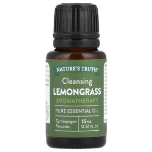 nature's truth, 100% pure essential oil, lemongrass, 0.51 fl oz