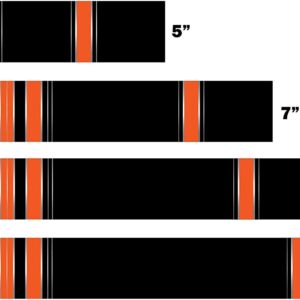 White Water Archery Laminated Orange Traditional 11 Crest Arrow Wraps 15 pk Choose Length Width (9.75)