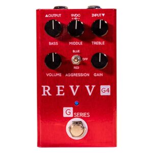 Revv G4 Preamp/Overdrive/Distortion Pedal Red