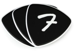 fender f grip guitar picks 346 shape, black, 3-pack