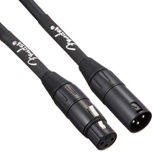 Fender Professional Series Microphone Cable, XLR, Black, 25ft