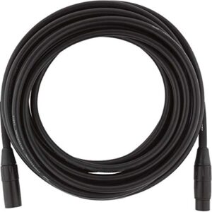 Fender Professional Series Microphone Cable, XLR, Black, 25ft