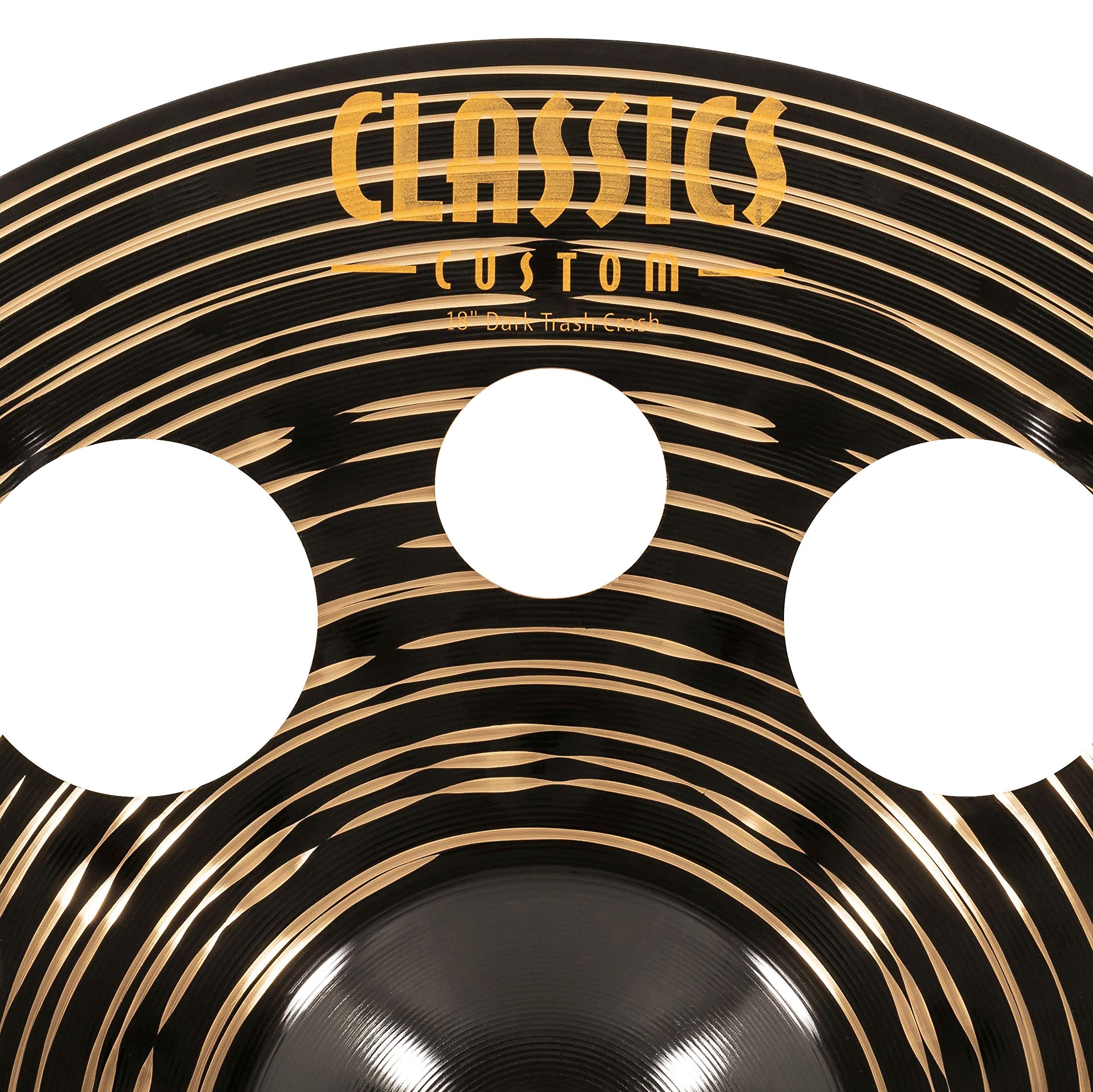 Meinl Cymbals Classics Custom Dark 18" Trash Crash Cymbal for Drum Set — Made in Germany — B12 Bronze, 2-Year Warranty (CC18DATRC)