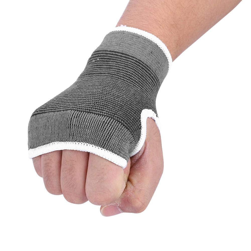 VGEBY 1Pair Wrist Brace, Elastic Wristband Wrist Palm Brace Carpal Tunnel Hand Compression Support Wrap Basketball Football Sports Gym Protector (Gray) Palm Protector For Hand