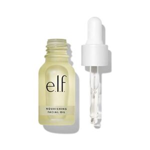 e.l.f. skin nourishing facial oil, moisturizing & nourishing formula, infused with rosehip seed oil & jojoba oil, vegan & cruelty-free, 0.507 fl oz