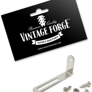 Vintage Forge Nickel Pickguard Mounting Bracket compatible with Gibson Epiphone Les Paul Electric Guitar with Screws LPB20-NKL