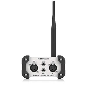 Klark Teknik AIR LINK DW 20T 2.4 GHz Wireless Stereo Transmitter for High-Performance Stereo Audio Broadcasting