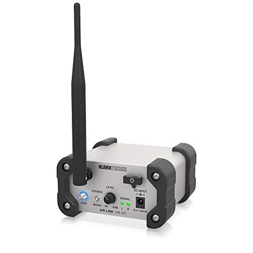 Klark Teknik AIR LINK DW 20T 2.4 GHz Wireless Stereo Transmitter for High-Performance Stereo Audio Broadcasting