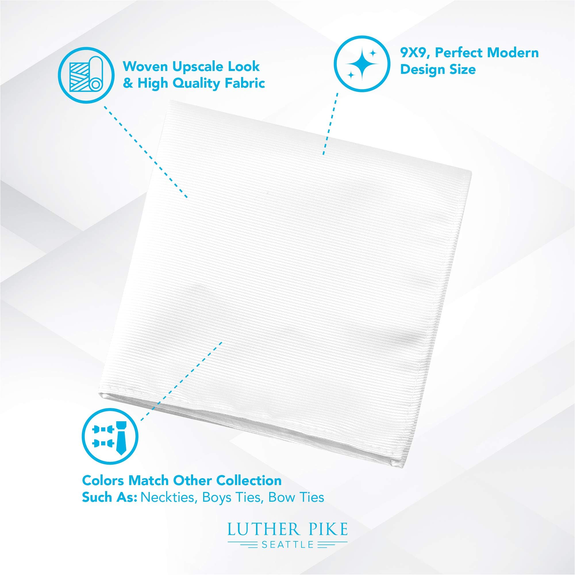 LUTHER PIKE SEATTLE Pocket Squares For Men & Boys - Hankerchieves Men, Pocket Square