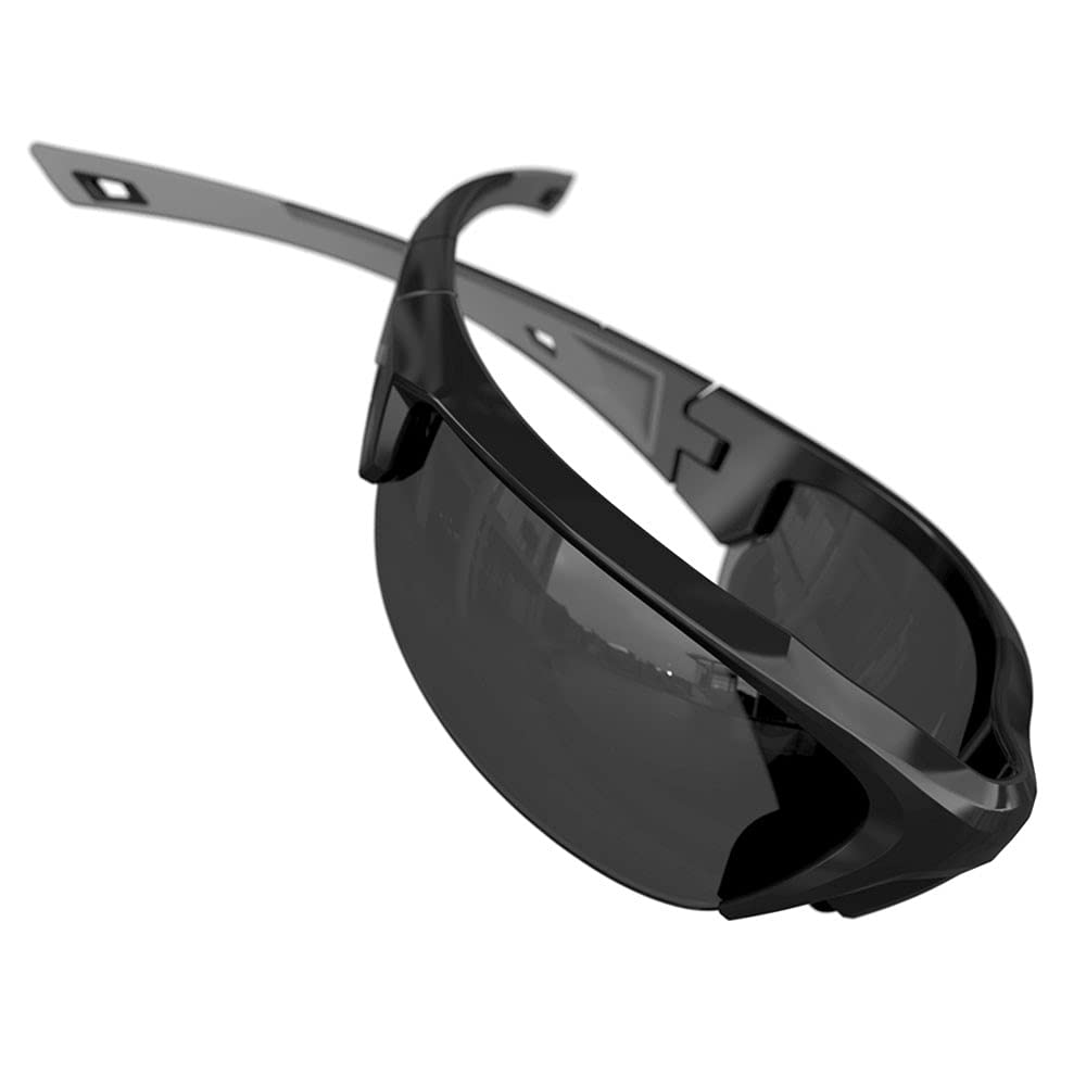 FORCEFLEX FF200 Karv | Black, Smoke Mirror | Flexible, Unbreakable Sports and Running Sunglasses for Men and Women