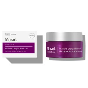 murad nutrient-charged water gel - hydration face moisturizer - lightweight hydration gel moisturizer with minerals, vitamins and peptides backed by science, 1.7 fl oz