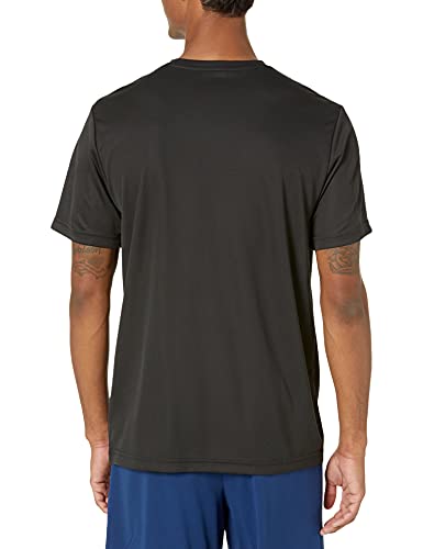 Amazon Essentials Men's Active Performance Tech T-Shirt (Available in Big & Tall), Pack of 2, Black, Large