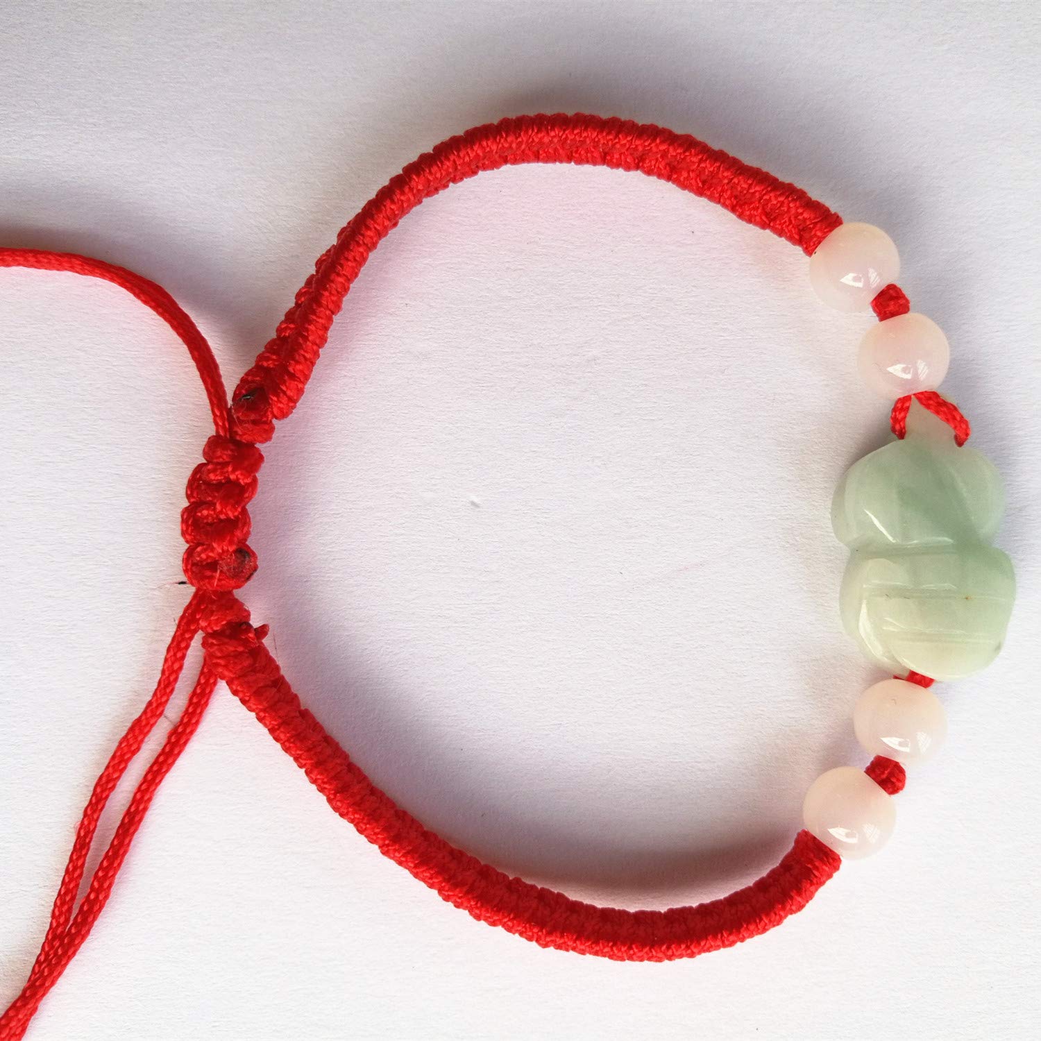 The Best Feng Shui Red String Bracelet with Color Jade Pi Xiu/Pi Yao Bead Lucky Wealthy Amulet Brecelet Jewelry