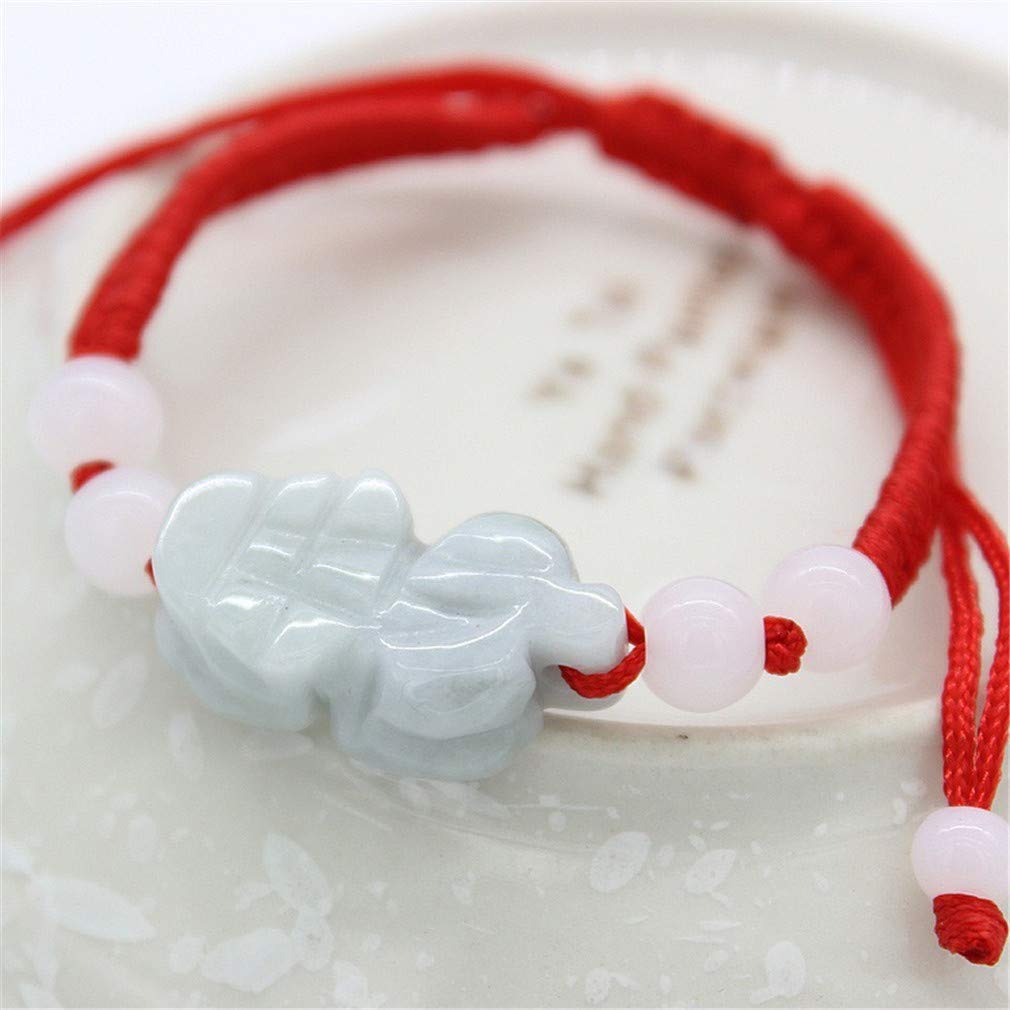 The Best Feng Shui Red String Bracelet with Color Jade Pi Xiu/Pi Yao Bead Lucky Wealthy Amulet Brecelet Jewelry