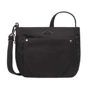 travelon expansion crossbody bag, black, one size