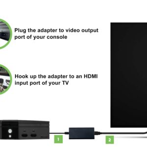 LevelHike HDMI Cable for Original Xbox Console, Original Xbox to HDMI Adapter with Component Signal (100% Improved Video Quality-HD Converter)