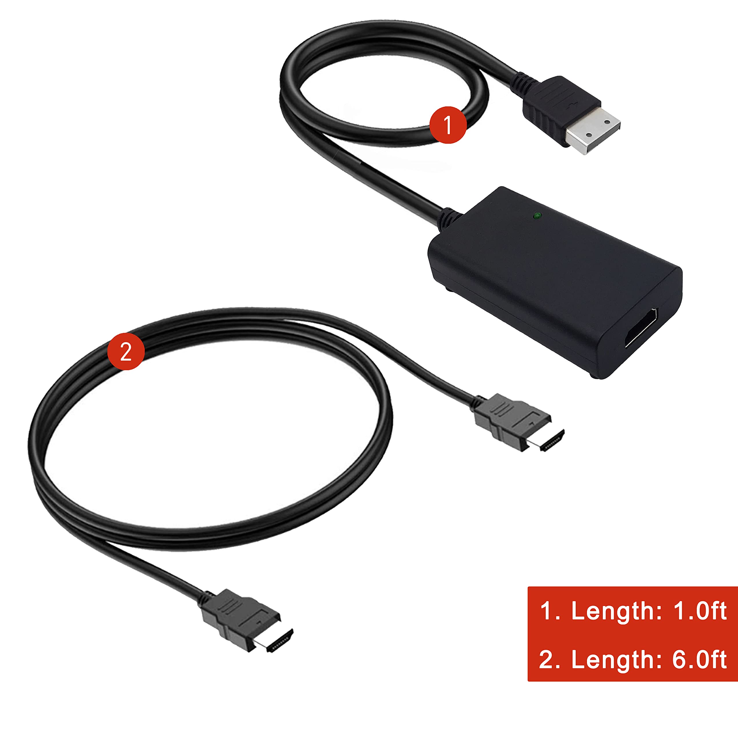 LevelHike HDMI Cable for Sega Dreamcast DC Console, Dreamcast to HDMI Adapter with True VGA Signal Output (100% Improved Video Quality-HD Converter)