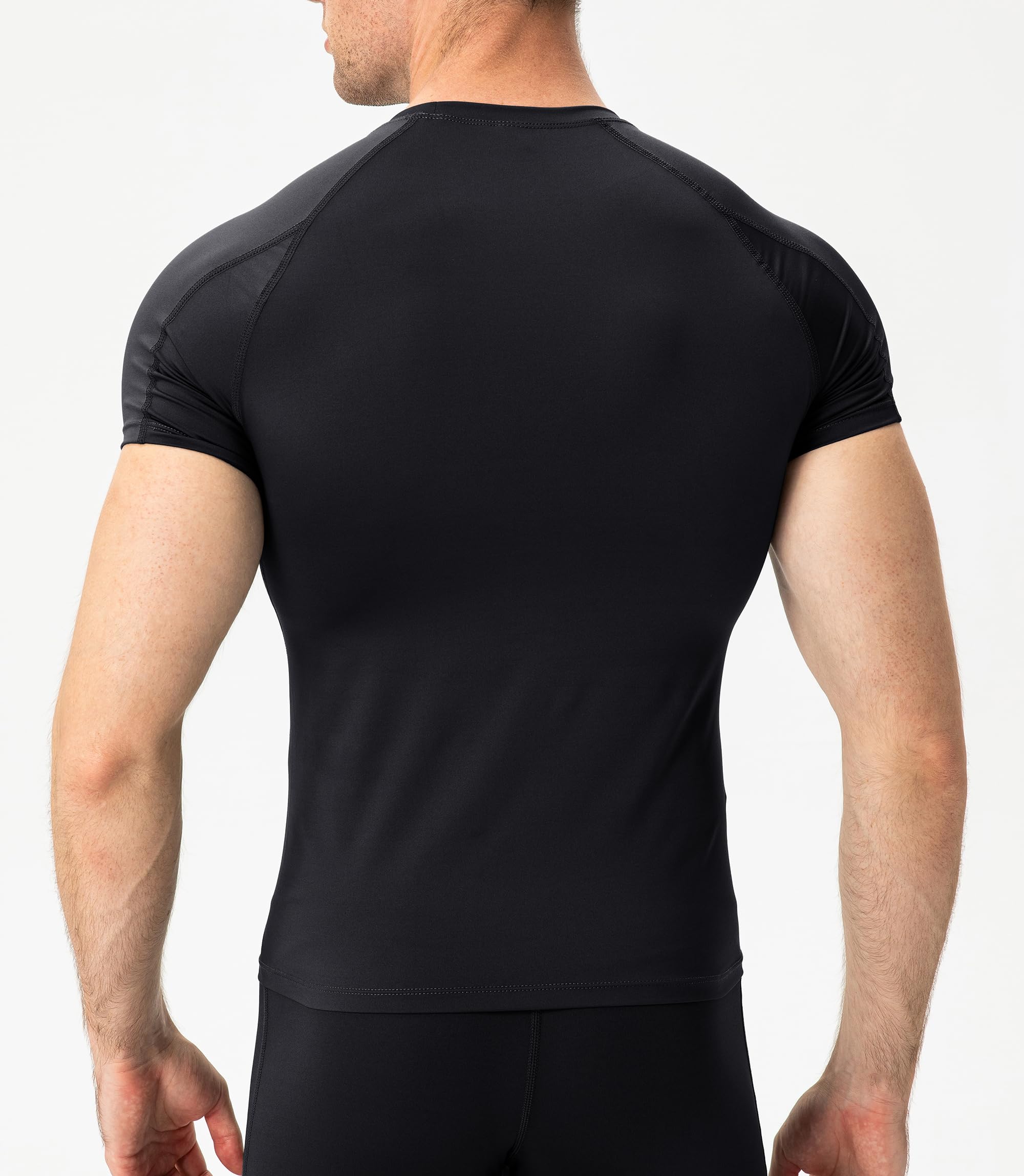 2/3 Pack Men's Compression Shirts Short Sleeve Workout T-Shirt Cool Dry Undershirts Baselayer Sports Shirt Running Tops