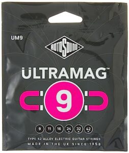 rotosound ultra mag um9 electric guitar strings 9-42