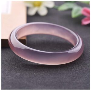 Whiteswallow Jade Jewelry Pink Jade Bracelet Natural Real Jadeite Bangle Gemstone Bracelets for Women