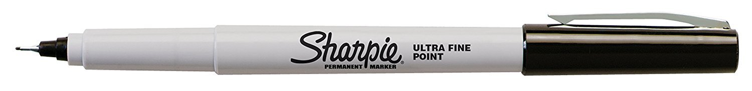 Sharpie Permanent Markers, Ultra Fine Point, Black, 36 Count, 3 Pack