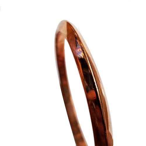 American Ayurveda 100% Pure Copper Jointless Bangle Bracelet 2.25 Inch Inner Diameter for Men/WomenSikh Sardar Punjabi Kada