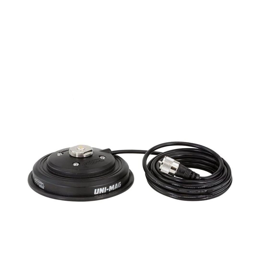 Rugged Radios NMO Mount for Antenna with Magnetic Mounting Base and 13' Foot Coax Cable