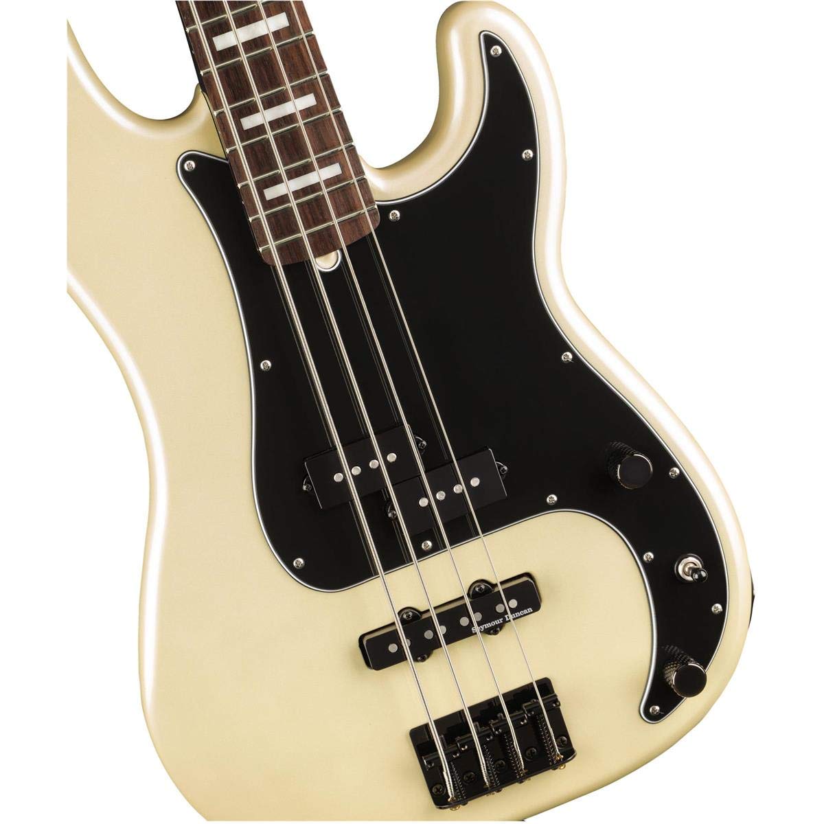 Fender Duff McKagen Deluxe Precision Bass, White Pearl, Rosewood Fingerboard