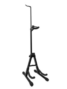 rayzm violin stand with bow holder, adjustable portable folding tripod metal stand for violin/ukulele/mandolin, easy installation