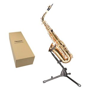 Rayzm Alto/Tenor Saxophone Stand with Detachable Flute/Clarinet Holder, Adjustable Portable Stand for Alto Saxophone, Tenor Saxophone, Clarinet & Flute. Folding Legs, Easy to Assemble and Disassemble.