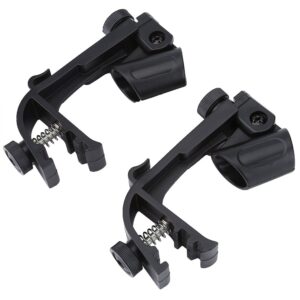 drum rim clamp, 2 pcs adjustable drum mount microphone holder mic clip instrument accessory