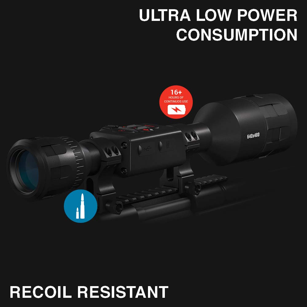 ATN Thor 4 384x288, 4.5-18x Thermal Scope w/Video rec in HD, Smooth Zoom, Bluetooth and Wi-Fi (Streaming, Gallery & Controls)