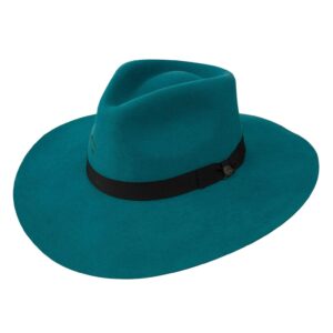 charlie 1 horse highway teal 3 3/4" brim teal s