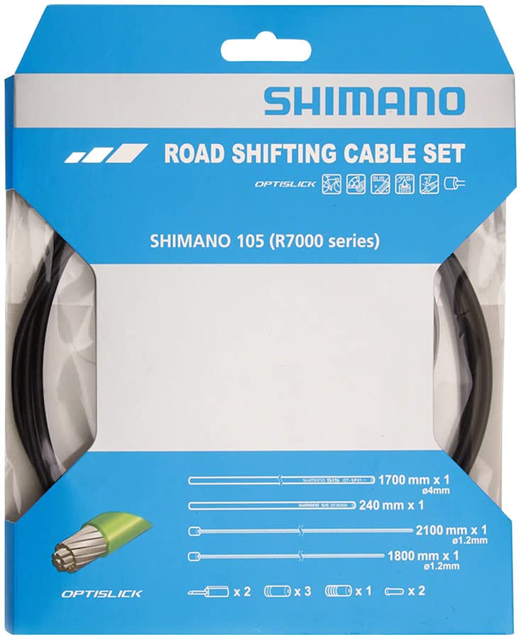 SHIMANO Optislick Shift Cable Set for R7000 (OT-Rs900 is Included) Black - Y8ZG98090