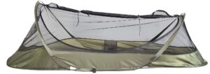 bivy tent sleeping net system for outdoors, camping, home and mesh protection (od green)