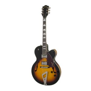 Gretsch G2420 Streamliner Hollow Body 6-String Electric Guitar with Chromatic II Tailpiece, Broad'Tron Pickups, and Laurel Fingerboard (Right-Handed, Aged Brooklyn Burst)