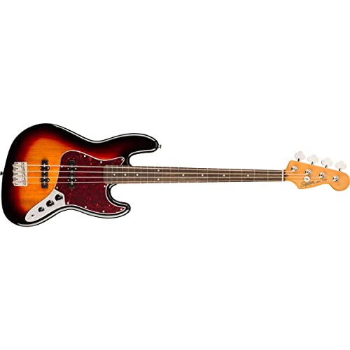 Squier Classic Vibe 60s Jazz Bass, 3-Color Sunburst, Laurel Fingerboard