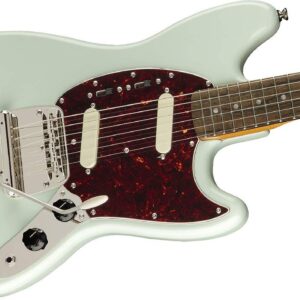 Squier Classic Vibe 60s Mustang Electric Guitar, with 2-Year Warranty, Sonic Blue, Laurel Fingerboard