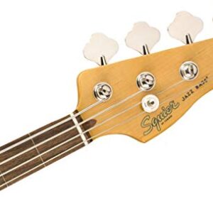 Squier Classic Vibe 60s Jazz Bass, 3-Color Sunburst, Fretless, Laurel Fingerboard