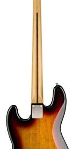 Squier Classic Vibe 60s Jazz Bass, 3-Color Sunburst, Fretless, Laurel Fingerboard