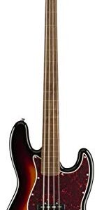 Squier Classic Vibe 60s Jazz Bass, 3-Color Sunburst, Fretless, Laurel Fingerboard