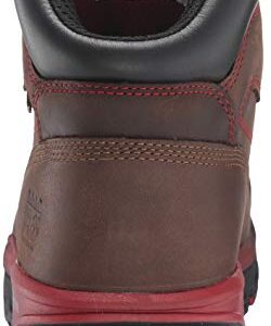 Timberland PRO Men's Bosshog 6 Inch Composite Safety Toe Puncture Resistant Waterproof Industrial Work Boot, Brown/Red, 15 Wide