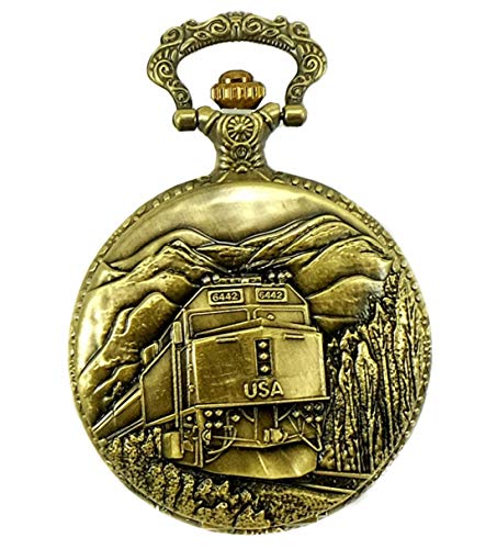 Pinnacle Awards Railroad Approved Railway Regulation Standard Train Pocket Watch 150th Spike Anniversary 4 Passenger Unit F40PH