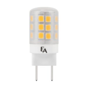 Emery Allen EA-G8-2.5W-001-279F-D Dimmable Miniature Bi-Pin Base LED Light Bulb, 120V-2.5Watt (20W Equivalent) 250 Lumens, 2700K, 1 Pcs