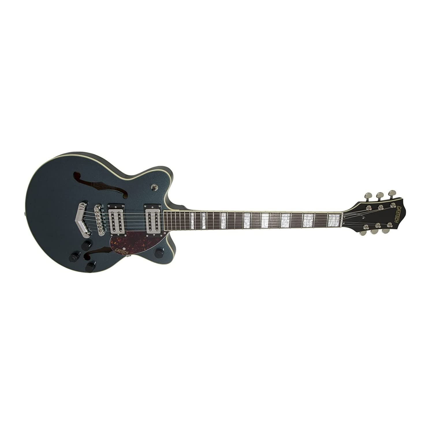 Gretsch G2655 Streamliner Center Block Jr. Double-Cut 6-String Electric Guitar with V-Stoptail and Laurel Fingerboard (Right-Handed, Gunmetal)