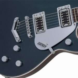 Gretsch G5220 Electromatic Jet BT Jade Grey Metallic w/V-Stoptail & Black Top Broad'Tron Pickups