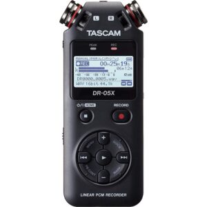 tascam dr-05x stereo handheld audio recorder/usb interface