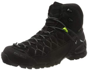 salewa men's ms alp trainer mid gtx trekking & hiking boots, black, 9.5