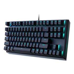 Cooler Master USB MK730 Tenkeyless Gaming Mechanical Keyboard with Brown Switches, Cherry MX, RGB Per-Key Lighting and Removable Wrist Rest